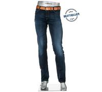 Alberto Herren Jeans Cosy Pipe, Regular Fit, Baumwoll-Stretch, dunkelblau, 38/30