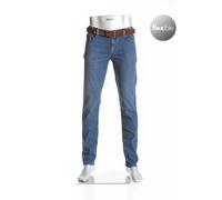 ALBERTO - Herren 5-Pocket Jeans Pipe - Super Stretch Coolmax® Denim (6867 1960), Größe:W35, Länge:L30, Farbe:Dark Blue (875)