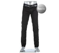Alberto Herren Jeans Pipe, Regular Fit, Baumwoll-Stretch 9oz, schwarz, 29/30