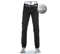 Alberto Pipe Regular Fit Jeans schwarz, Einfarbig