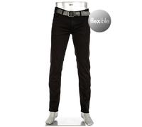 Alberto Herren Jeans Pipe, Regular Fit, Baumwolle T400® 12oz, schwarz, 32/36