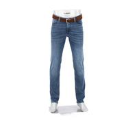 Alberto Herren Jeans Pipe, Regular Fit, Baumwolle T400®, dunkelblau, 32/34