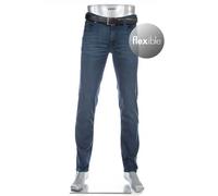 Alberto Herren Jeans Pipe, Regular Fit, Baumwolle T400®, dunkelblau, 33/34