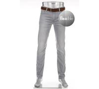 Alberto Herren Jeans Pipe, Regular Fit, Baumwolle T400®, grau, 30/32