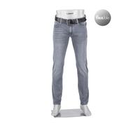 Alberto Herren Jeans, Slim Fit, Baumwolle T400®, grau, 35/32