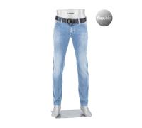 Alberto Jeans Herren Flexibel,Slim Fits Baumwolle blau, 38/32