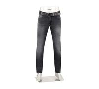 Alberto Herren Jeans Slipe, Tapered Fit, Baumwoll-Stretch, dunkelgrau, 34/32