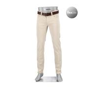 Alberto Herren Jeans Pipe, Regular Fit, Baumwolle T400®, hellbeige, 33/36