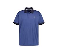 Alberto Herren Polo-Shirt Levi, Cooler 3xDRY, blau meliert, S