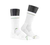 Alberto Herren Socken, Bio Baumwolle, weiß-grün, M