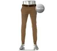 Alberto Hose Herren Flexibel,Slim Fits Baumwolle braun, 33/34