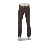 Alberto Regular Fit Five-Pocket-Hose braun, Einfarbig