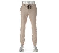 Alberto Herren Hose Jump, Slim Fit, Flanell, beige meliert, 36/36