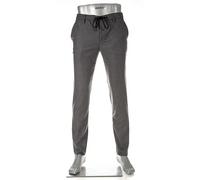 Alberto Herren Hose Jump, Slim Fit, Flanell, grau meliert, 31/34