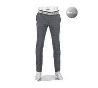 Alberto Herren Hose Rob, Slim Fit, Jersey, dunkelgrau kariert, 29/30