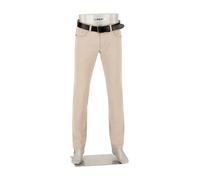 Alberto Herren Hose Pipe, Regular Fit, Ceramica®, beige meliert, 38/36
