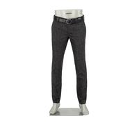 Alberto Herren Hose Rob, Slim Fit, Wolle, anthrazit blau, 38/34