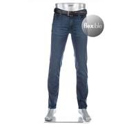 Alberto Jeans Herren Regular Fits Tencel blau, 34/32
