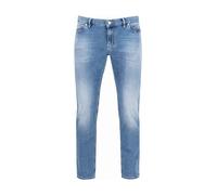 Alberto Jeans Herren Flexibel,Slim Fits Baumwolle blau, 33/32