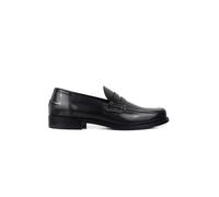 Alberto Loafer - Shiny Grey Calfskin Leather Moccasins - Gr. 40 (EU) - in Schwarz - für Damen