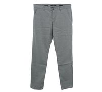Alberto Herren Hose Chino Lou, Regular Fit, Baumwolle, navy meliert blau, 38/30