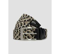 Alberto Multicolor Braided Herrengürtel 1008321-79 Beige;Mehrfarbig;Schwarz 100