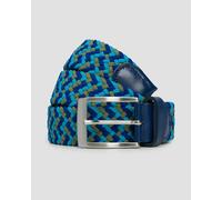 Alberto Multicolor Braided Herrengürtel In Blau 1008323-72 Mehrfarbig;Blau 100