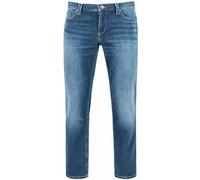 Alberto Herren Jeans Pipe, Regular Fit, Baumwolle T400®, dunkelblau, 35/32