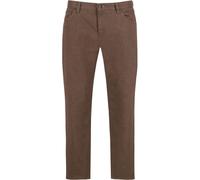Alberto Regular Fit Hose braun, Einfarbig