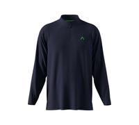 Alberto Regular Fit Longsleeve Poloshirt dunkelblau, Einfarbig