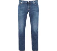 Alberto Slim Fit Jeans blau, Einfarbig