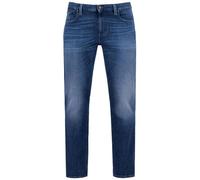 Alberto Herren Jeans Slipe, Tapered Fit, Bio Baumwoll-Stretch, hellblau, 34/34