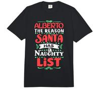 Alberto Weihnachtsmann Spruch Lustig Alberto Name Comfort Colors Adult Heavyweight T-Shirt