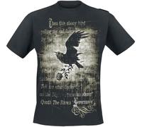 Alchemy England Nevermore Männer T-Shirt schwarz 4XL 100% Baumwolle Basics, Festival, Gothic, Rockwear