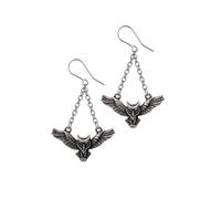 Alchemy Gothic Noctis Athena Ohrhänger silberfarben