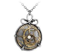 Alchemy Gothic Anguistralobe Halskette silberfarben