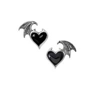Alchemy Gothic BlackSoul Ohrstecker-Set - silberfarben Onesize