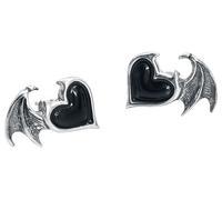 Alchemy Gothic BlackSoul Ohrstecker-Set - silberfarben Onesize