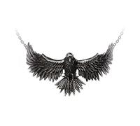 Alchemy Gothic Halskette Curse of Coronis Hartzinn Gothic Damen schwarz/silberfarben