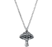 Alchemy Gothic Death Cap (Mushroom) Halskette silberfarben