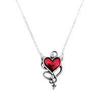 Alchemy Gothic Devil Heart Halskette - silberfarben Onesize
