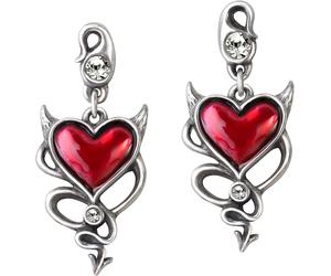 Alchemy Gothic Devil Heart Studs Ohrstecker-Set multicolor