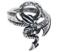Alchemy Gothic Dragon's Lure Damen Ring Farbe Silber S-M Zinn