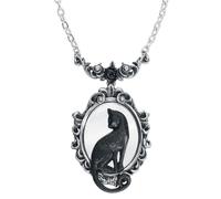 Alchemy Gothic Halskette Feline Felicity – silberfarben, Hartzinn – Onesize