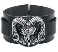 Alchemy Gothic Gears Of Aiwass Lederarmband schwarz