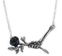 Alchemy Gothic Halskette Love Never Dies Pendant silberfarben Hartzinn Gothic Frauen
