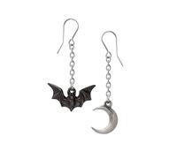 Alchemy Gothic Lunatious Ohrhänger schwarz silberfarben