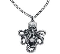 Alchemy Gothic Halskette Mammon of the Deep Pendant – Hartzinn silberfarben – Onesize