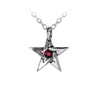 Alchemy Gothic (Metal-Wear) Crystal Pentagram Anhänger