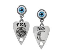 Alchemy Gothic Ouija Planchette Ohrring silberfarben